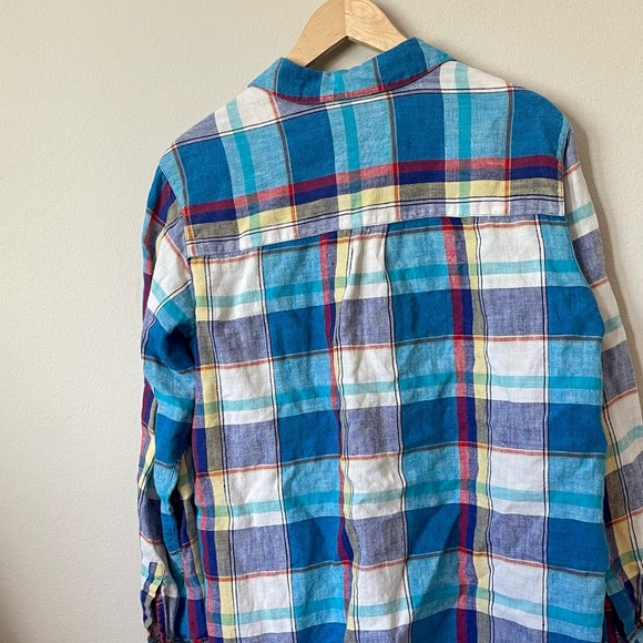 Chicos Design Linen Button Down Blouse - Picture 12 of 12